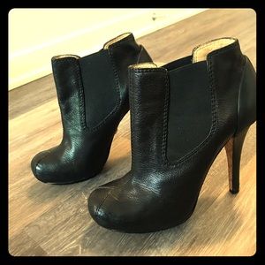 L.A.M.B. leather booties